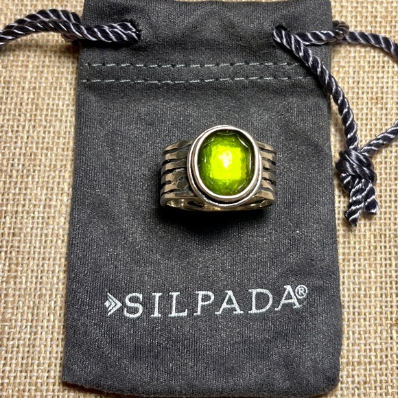 Silpada Green Statement Ring - Picture 3 of 16